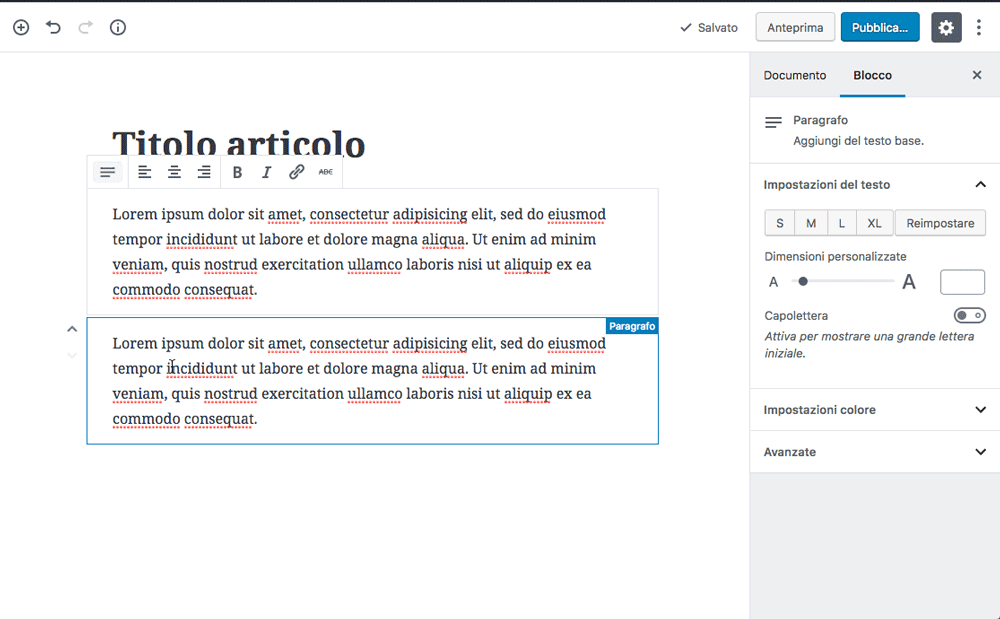 Blocchi Gutenberg Xlogic