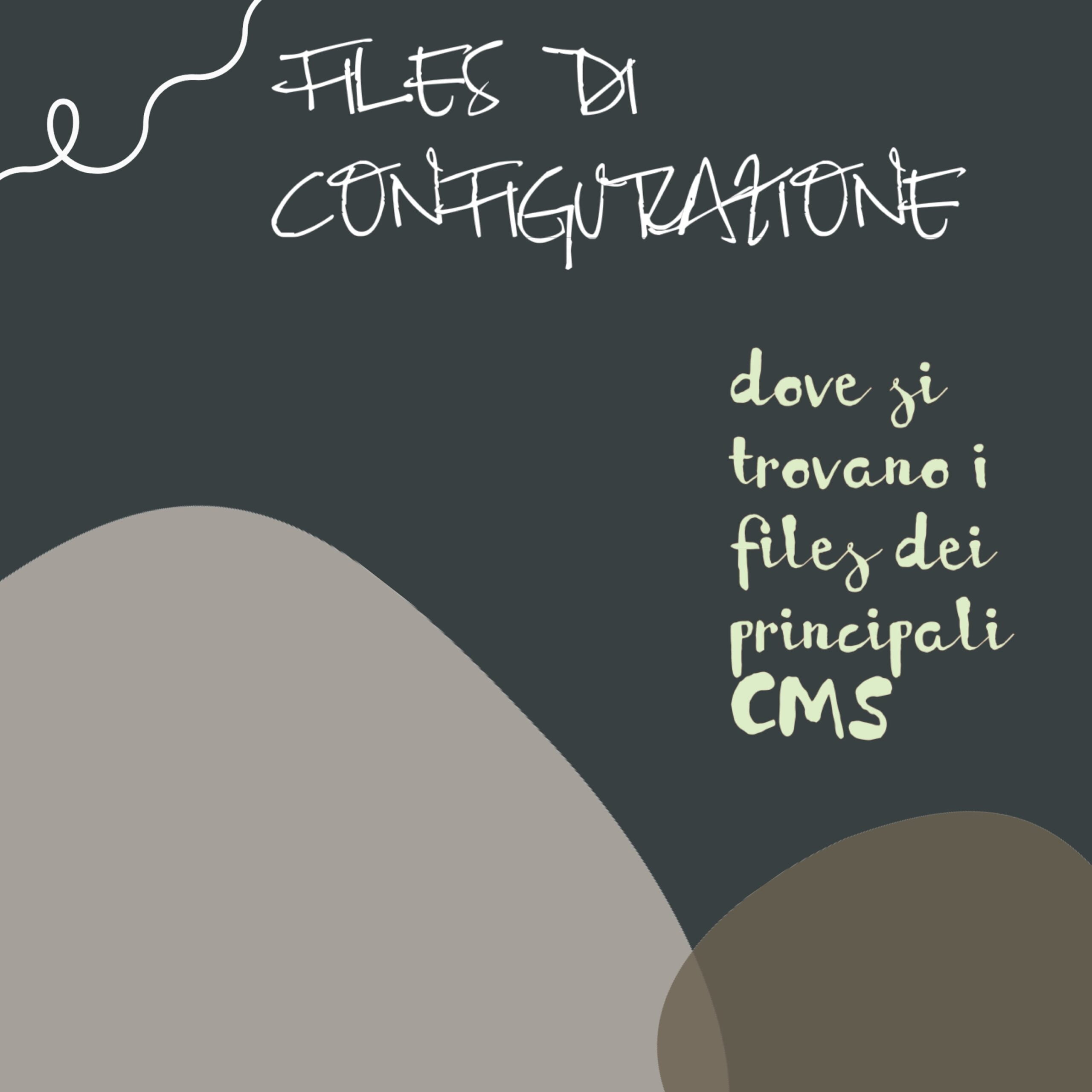 Files Di Configurazione Dove Si Trovano I Files Dei Principali CMS Scaled