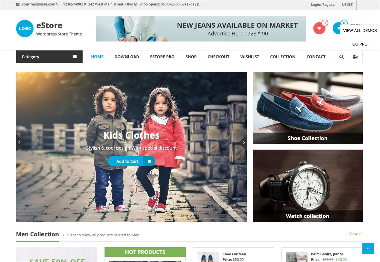 Estore Migliori Temi Free Ecommerce WordPress