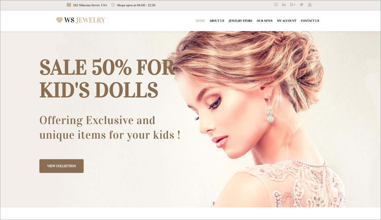 WS Jewelry Migliori Temi Free Ecommerce WordPress