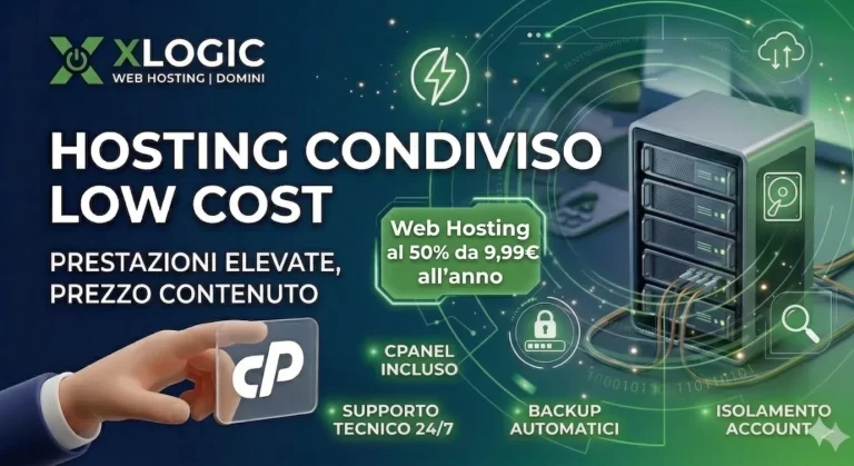 Promo Hosting Xlogic – 50% di sconto per il primo anno!