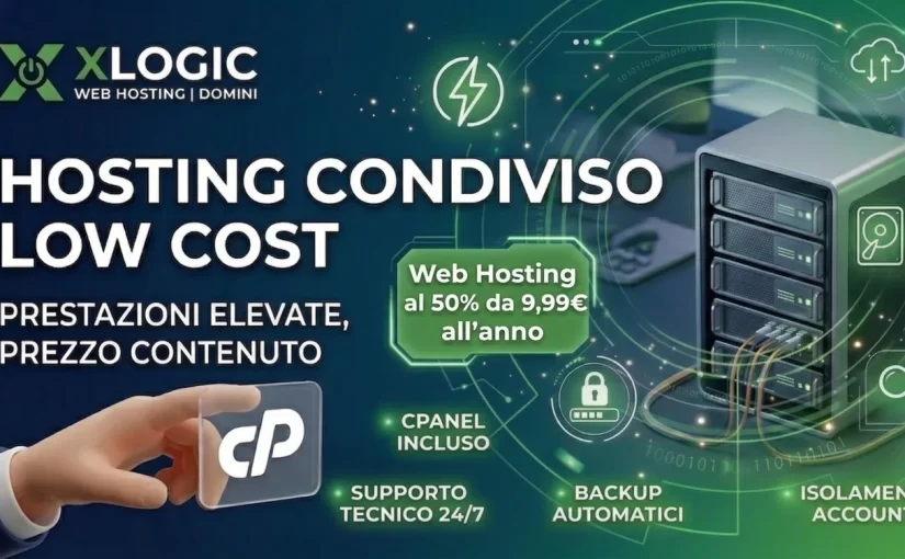 Promo Hosting Xlogic – 50% di sconto per il primo anno!