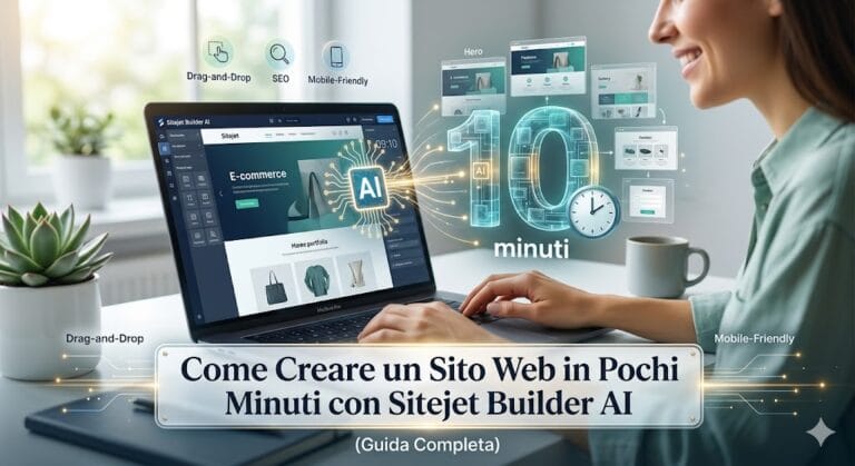 Come Creare un Sito Web in Pochi Minuti con Sitejet Builder AI (Guida Completa)