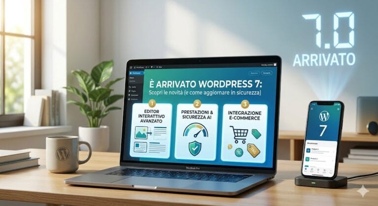 È arrivato WordPress 7: Scopri le novità (e come aggiornare in sicurezza)