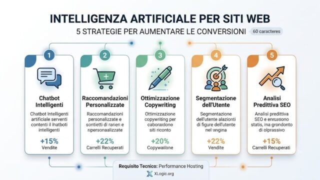 Intelligenza artificiale per siti web: usi e strategia intelligenza artificiale siti web