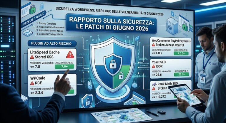 Sicurezza WordPress: Vulnerabilità e Patch di Giugno 2026 – I Plugin a Rischio e Come Proteggersi