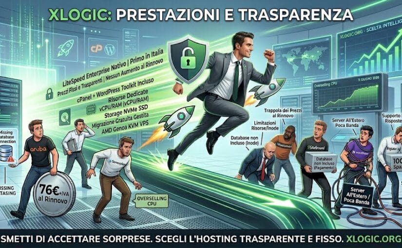 Miglior Hosting WordPress 2026: Confronto Completo tra XLogic, SiteGround, Aruba e Serverplan