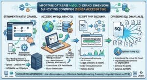 Come importare database MySQL su hosting XLogic