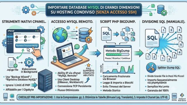 Come importare database MySQL su hosting XLogic