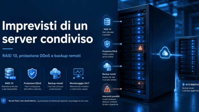 Gli imprevisti di un server condiviso: perché possono verificarsi interruzioni del servizio imprevisti server