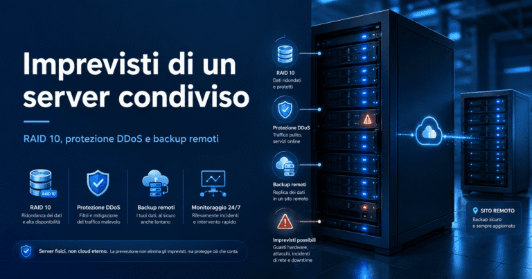 Gli imprevisti di un server condiviso: perché possono verificarsi interruzioni del servizio