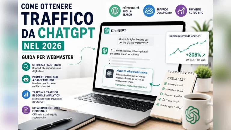 Traffico da ChatGPT nel 2026: guida per webmaster