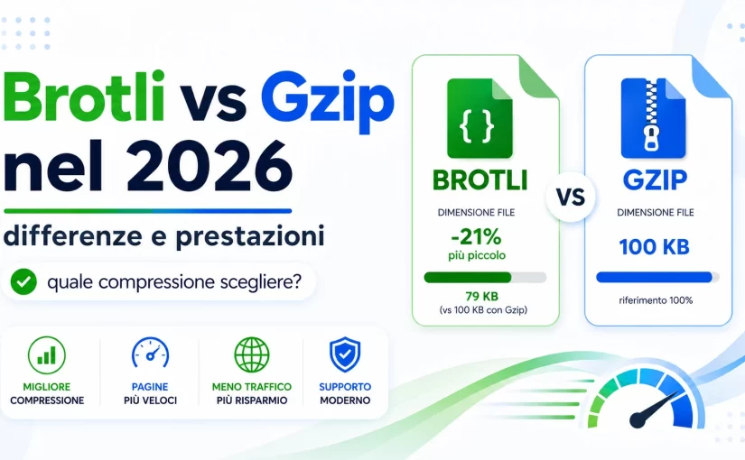 Brotli vs Gzip nel 2026: differenze e prestazioni
