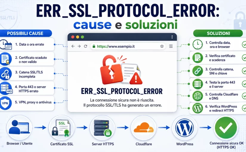 ERR_SSL_PROTOCOL_ERROR: cause e soluzioni
