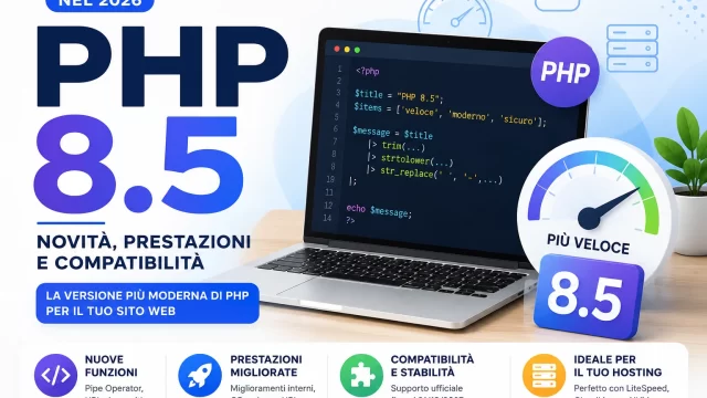 PHP 8.5 nel 2026: novità, prestazioni e compatibilità per hosting e siti web