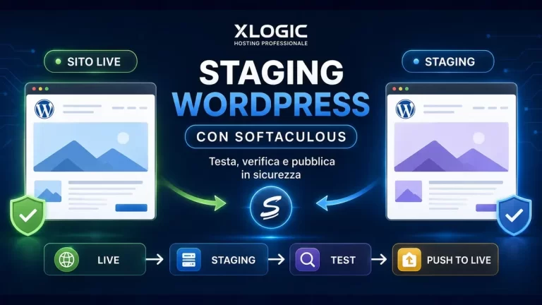 Staging WordPress con Softaculous su hosting Xlogic