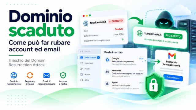 Dominio scaduto e rischio Domain Resurrection Attack