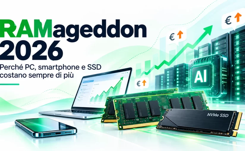RAMageddon 2026: perché PC, smartphone e SSD costano sempre di più