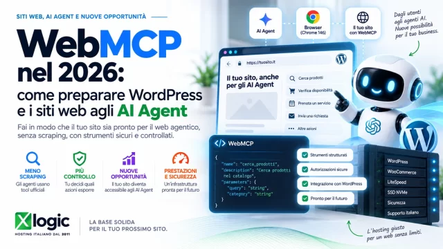 WebMCP nel 2026: come preparare WordPress e i siti web agli AI Agent WebMCP nel 2026: WordPress e siti web pronti per gli AI Agent