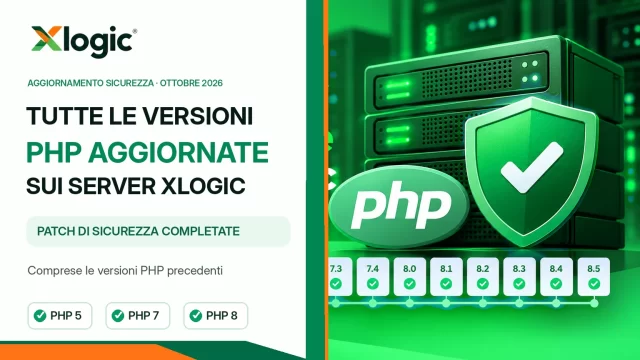 Xlogic aggiorna tutte le versioni PHP sui server: patch di sicurezza completate Aggiornamenti sicurezza PHP completati sui server Xlogic, con patch per tutte le versioni PHP 5, 7 e 8 e protezione dalle vulnerabilità critiche.