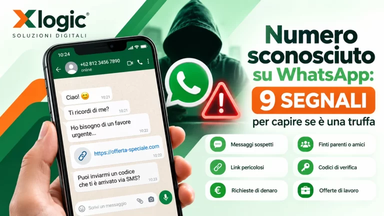 Numero sconosciuto su WhatsApp con 9 segnali per riconoscere truffe, link sospetti, richieste di denaro e codici di verifica