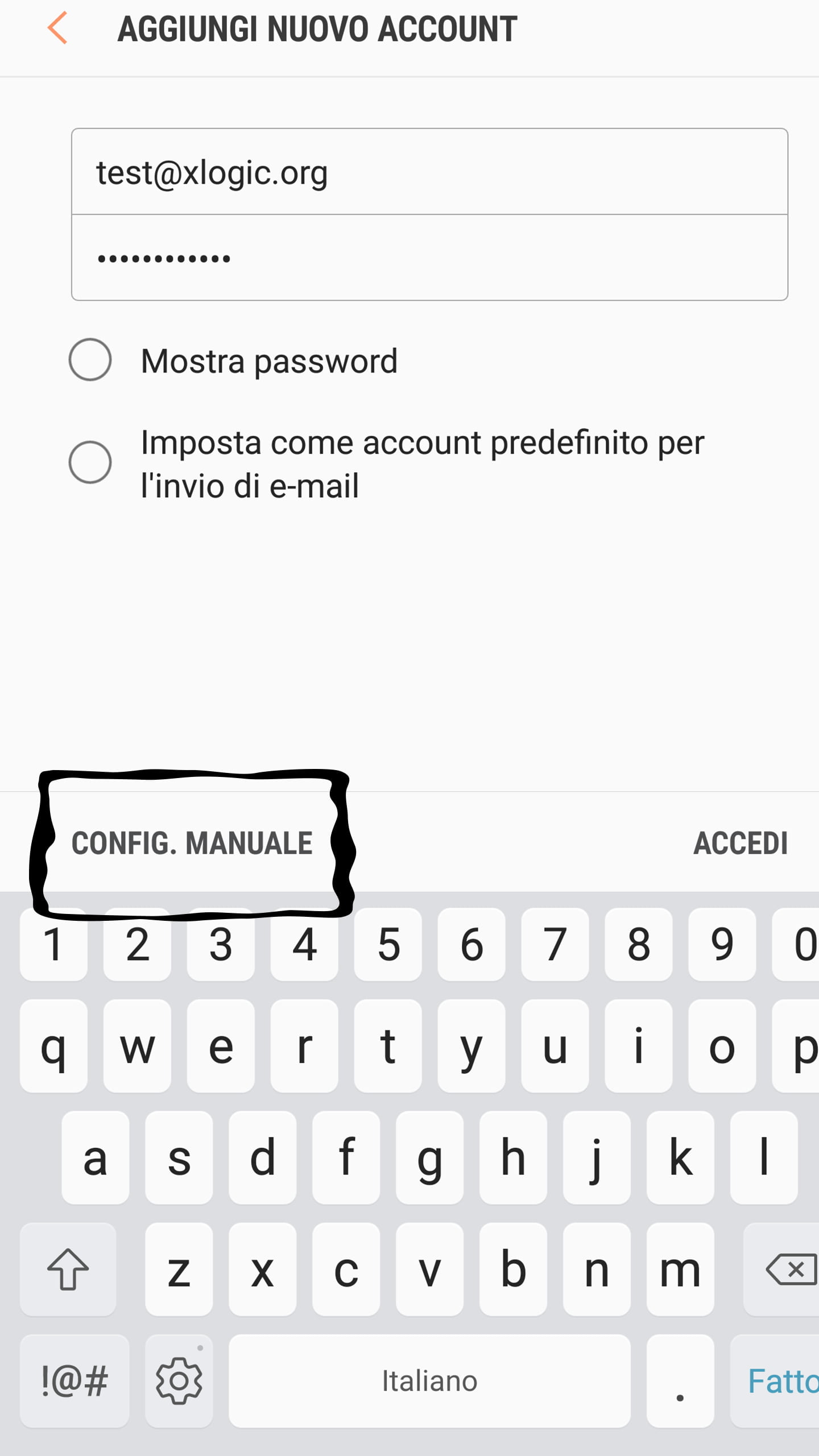 Configurazione Indirizzo Mail Su Android - FAQ Xlogic