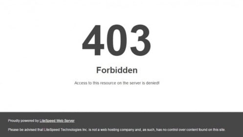 errore 403 forbidden: come risolverlo