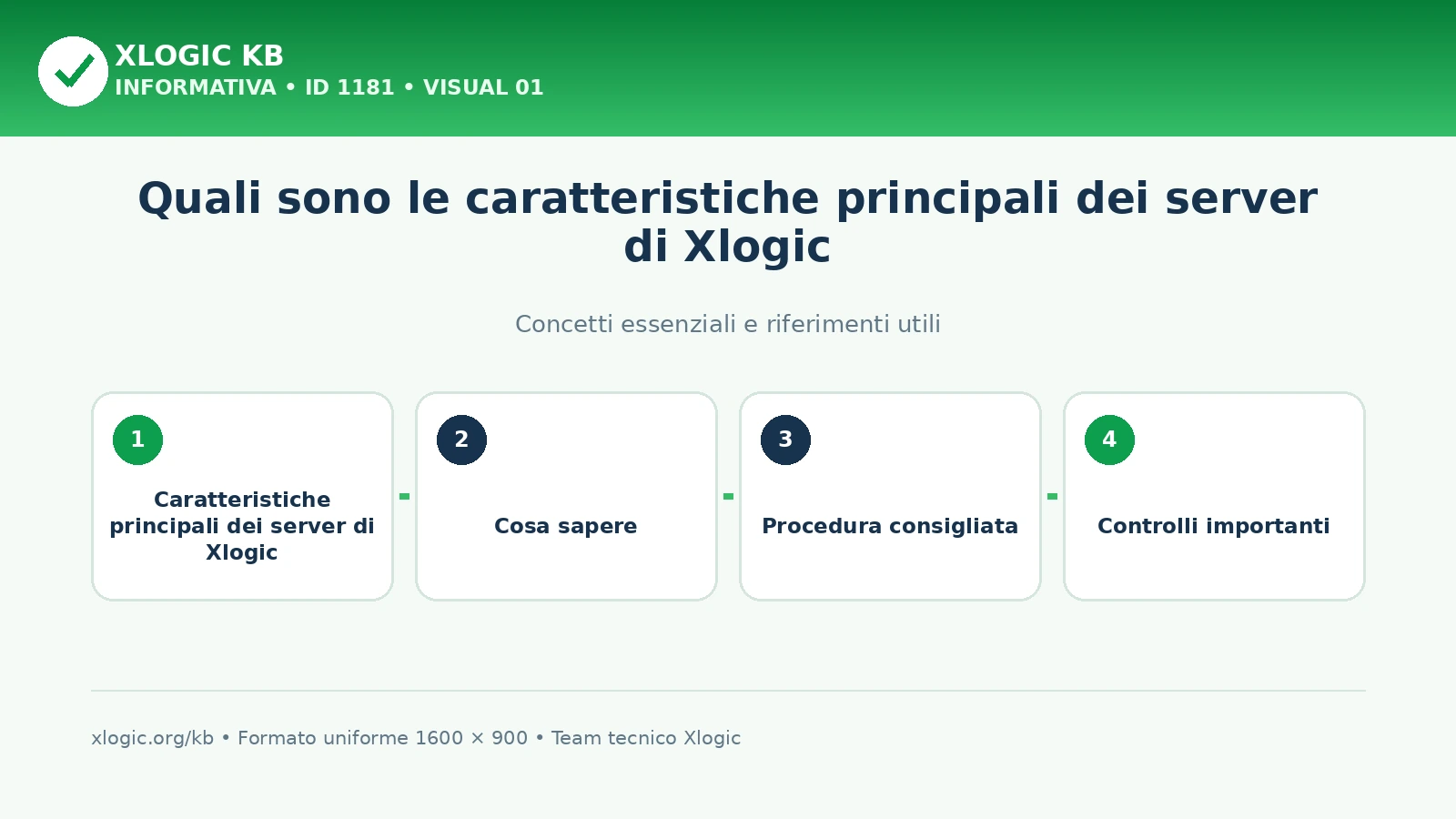 Quali sono le caratteristiche principali dei server di Xlogic