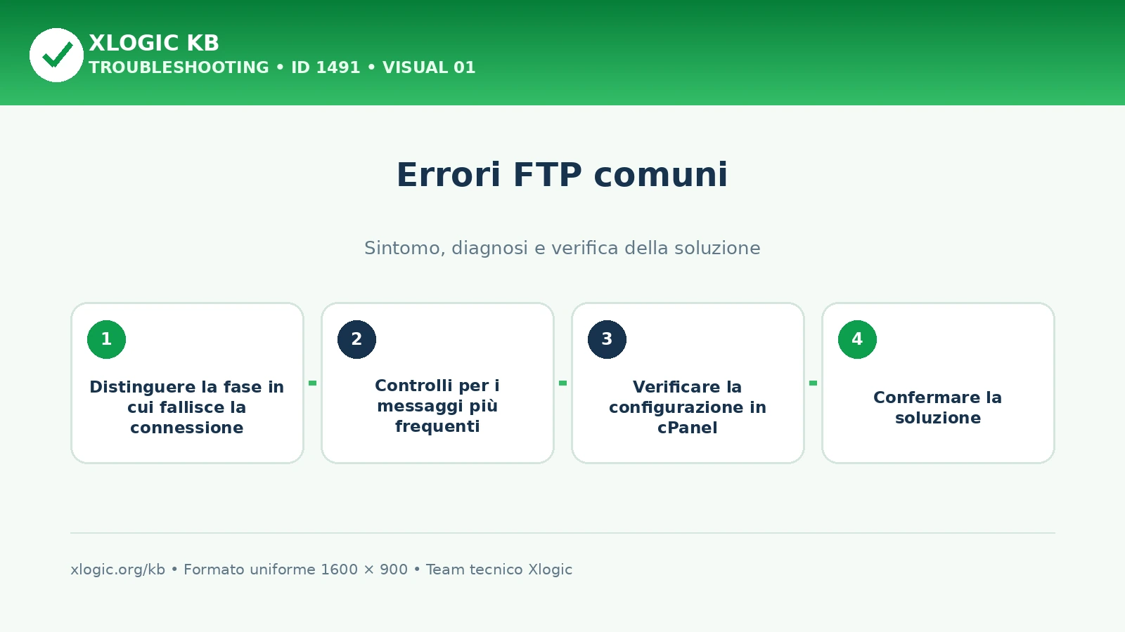 errori FTP comuni: panoramica