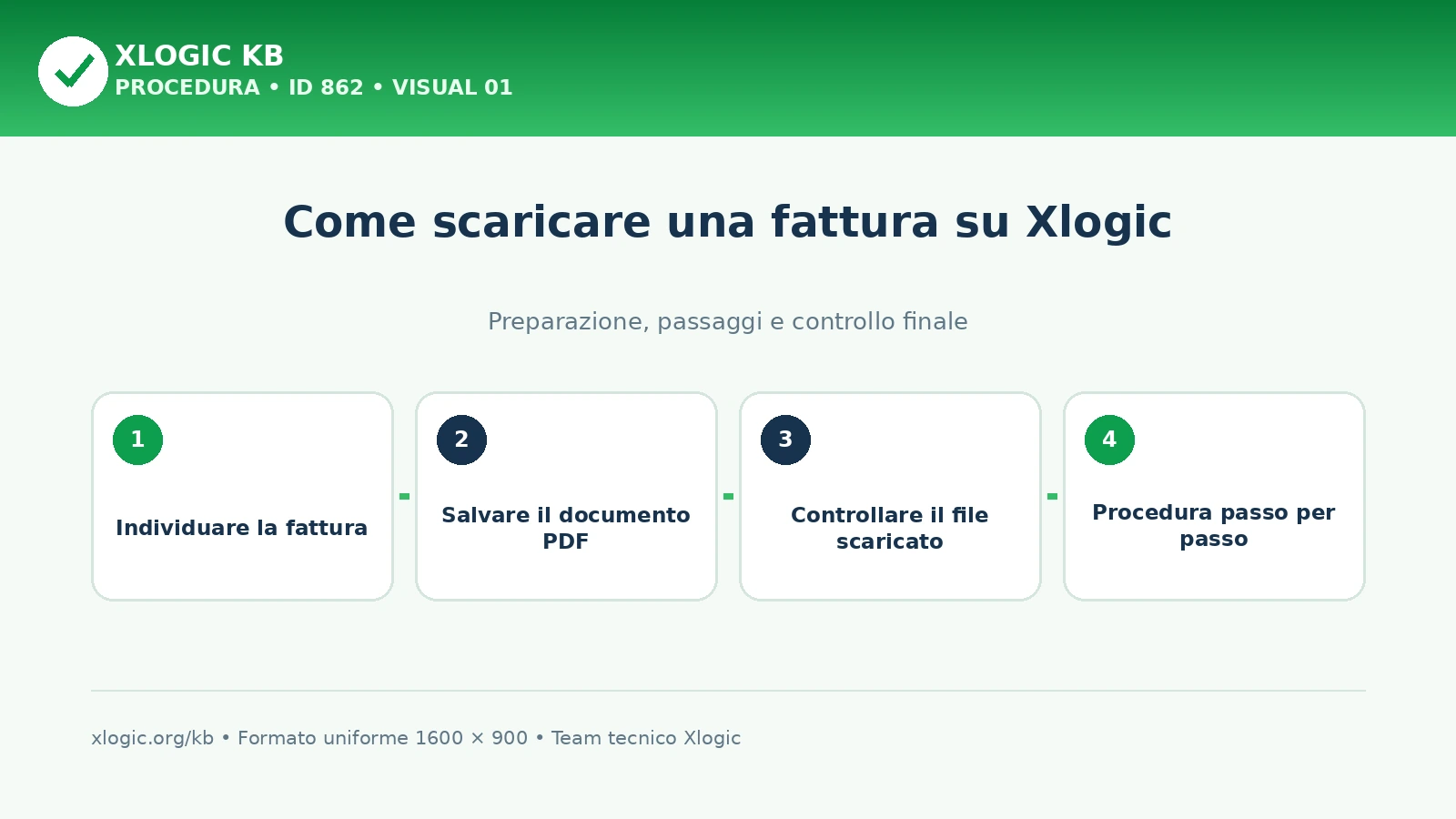 Come scaricare una fattura su Xlogic: panoramica