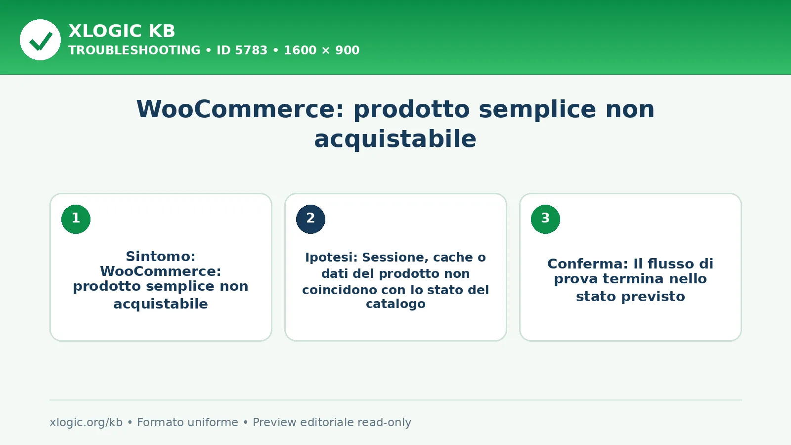 WooCommerce: prodotto semplice non acquistabile