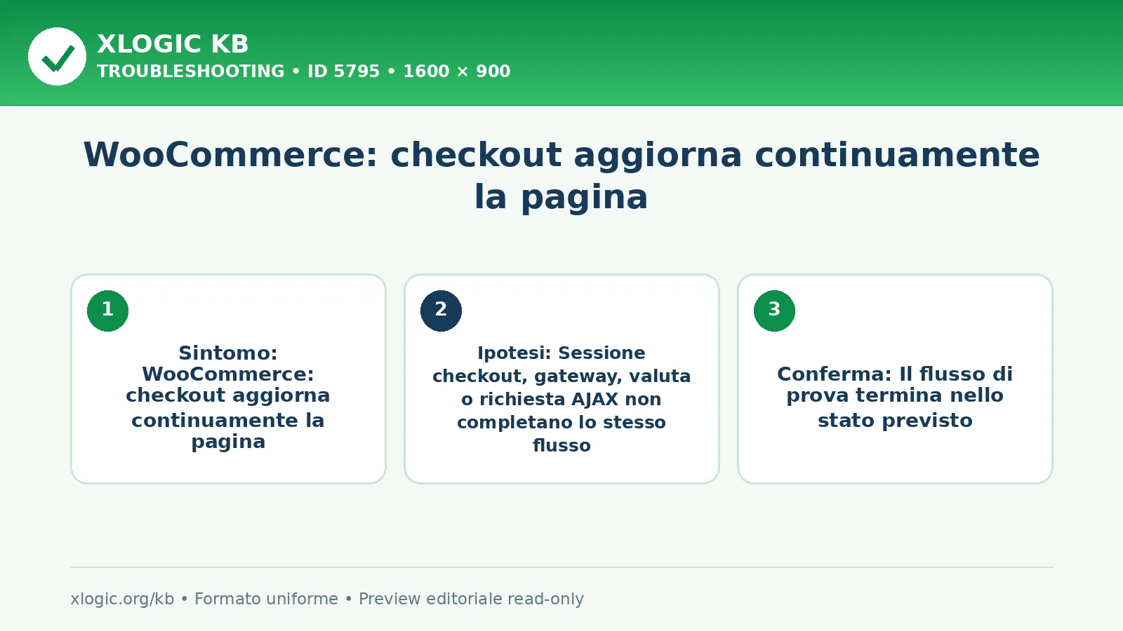 WooCommerce: checkout aggiorna continuamente la pagina