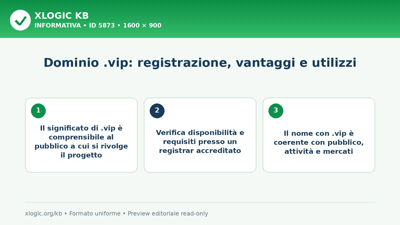 Dominio .vip: registrazione, vantaggi e utilizzi