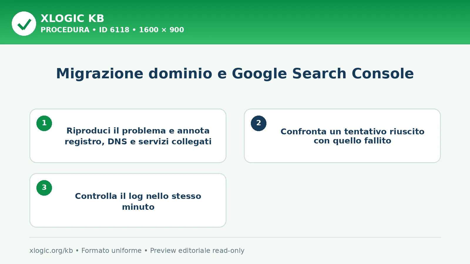 Migrazione dominio e Google Search Console: procedura operativa