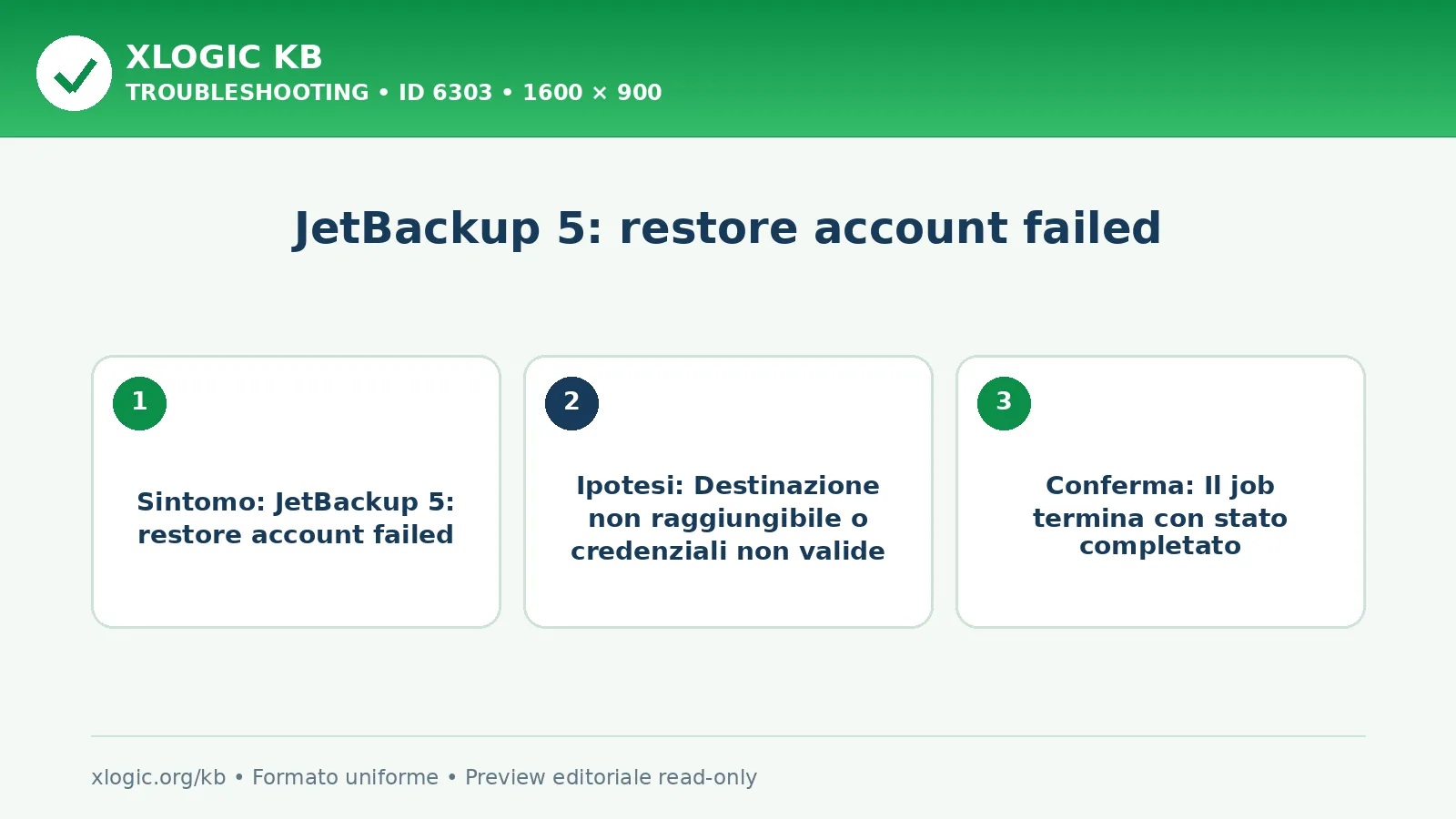 JetBackup 5: restore account failed