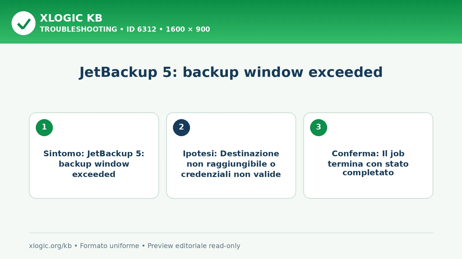 JetBackup 5: backup window exceeded