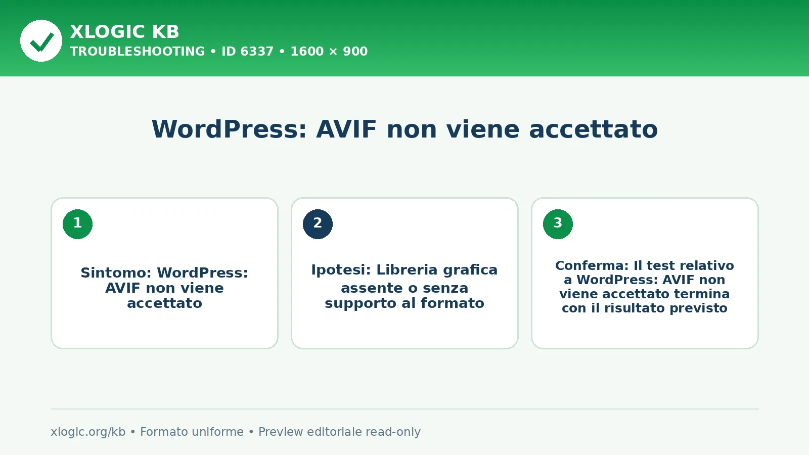 WordPress: AVIF non viene accettato