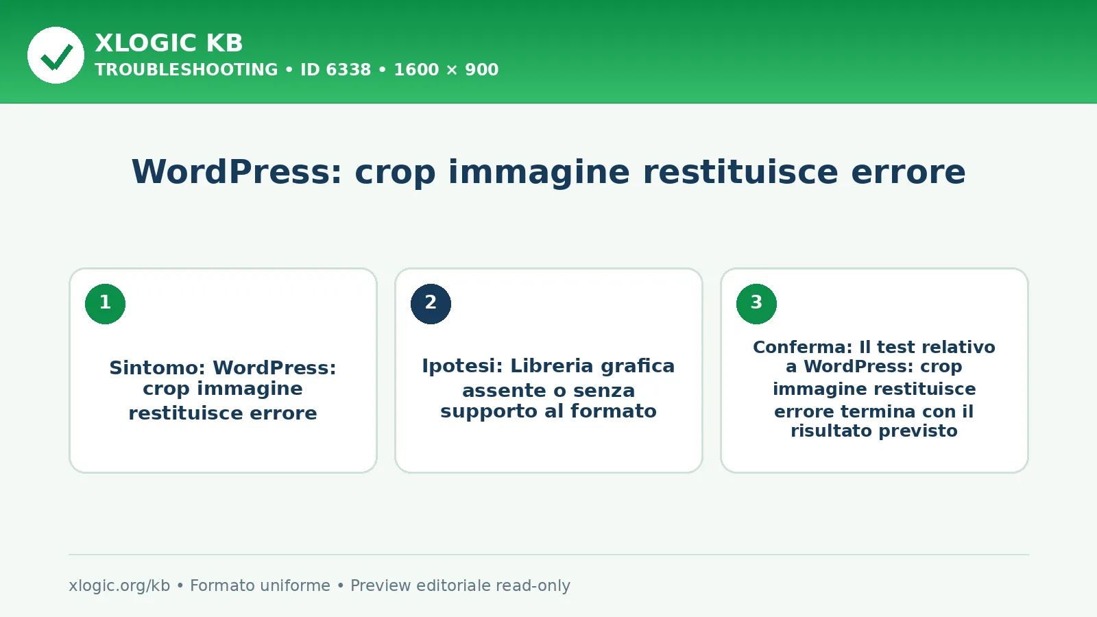 WordPress: crop immagine restituisce errore