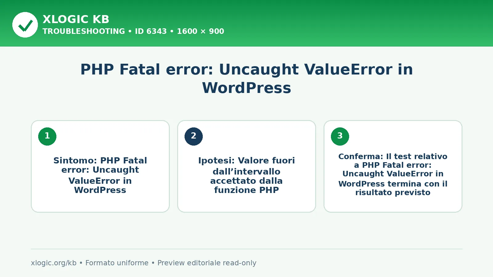 PHP Fatal error: Uncaught ValueError in WordPress
