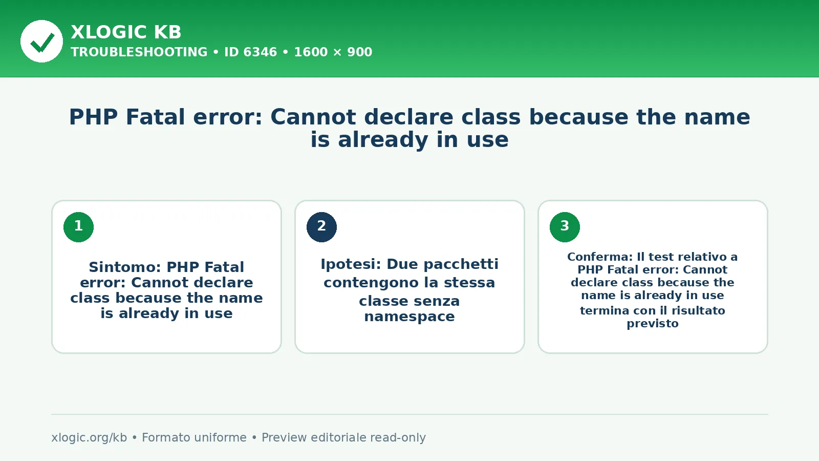 PHP Fatal error: Cannot declare class because the name is already in use