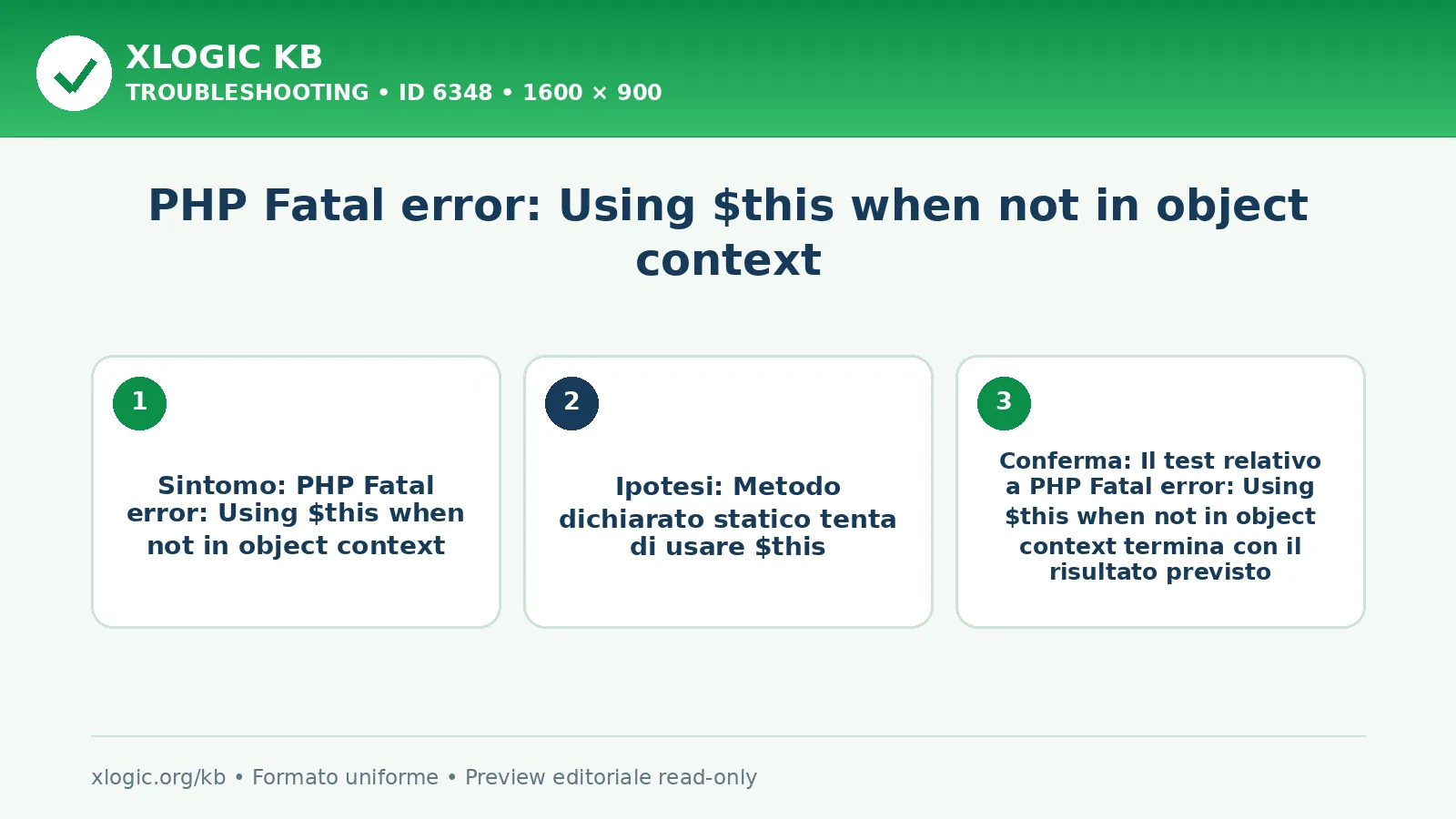 PHP Fatal error: Using $this when not in object context
