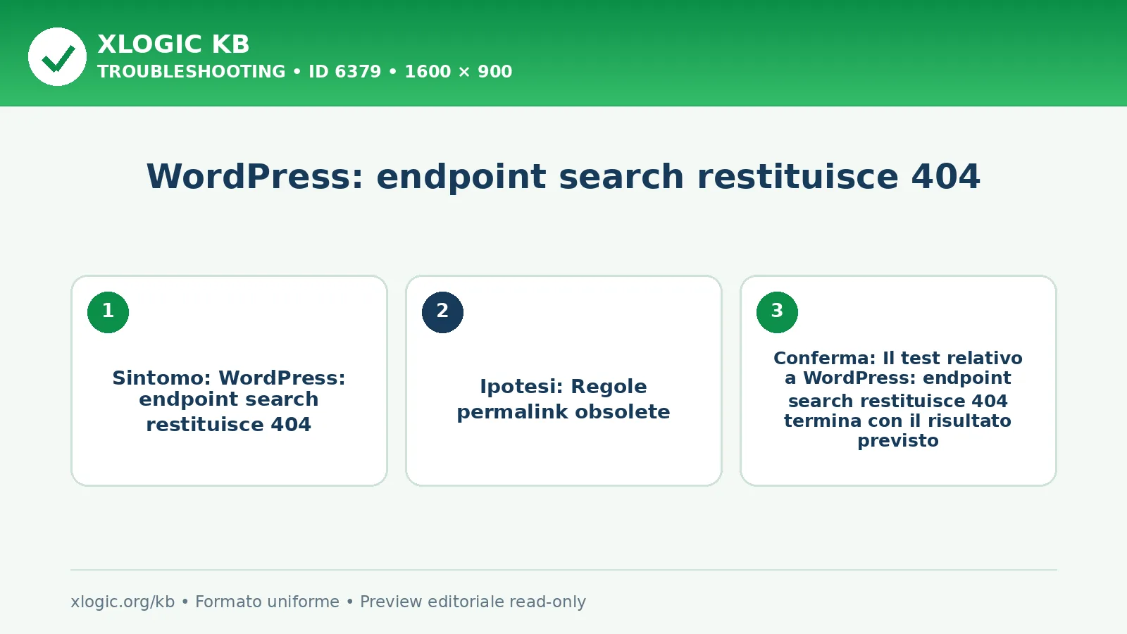 WordPress: endpoint search restituisce 404