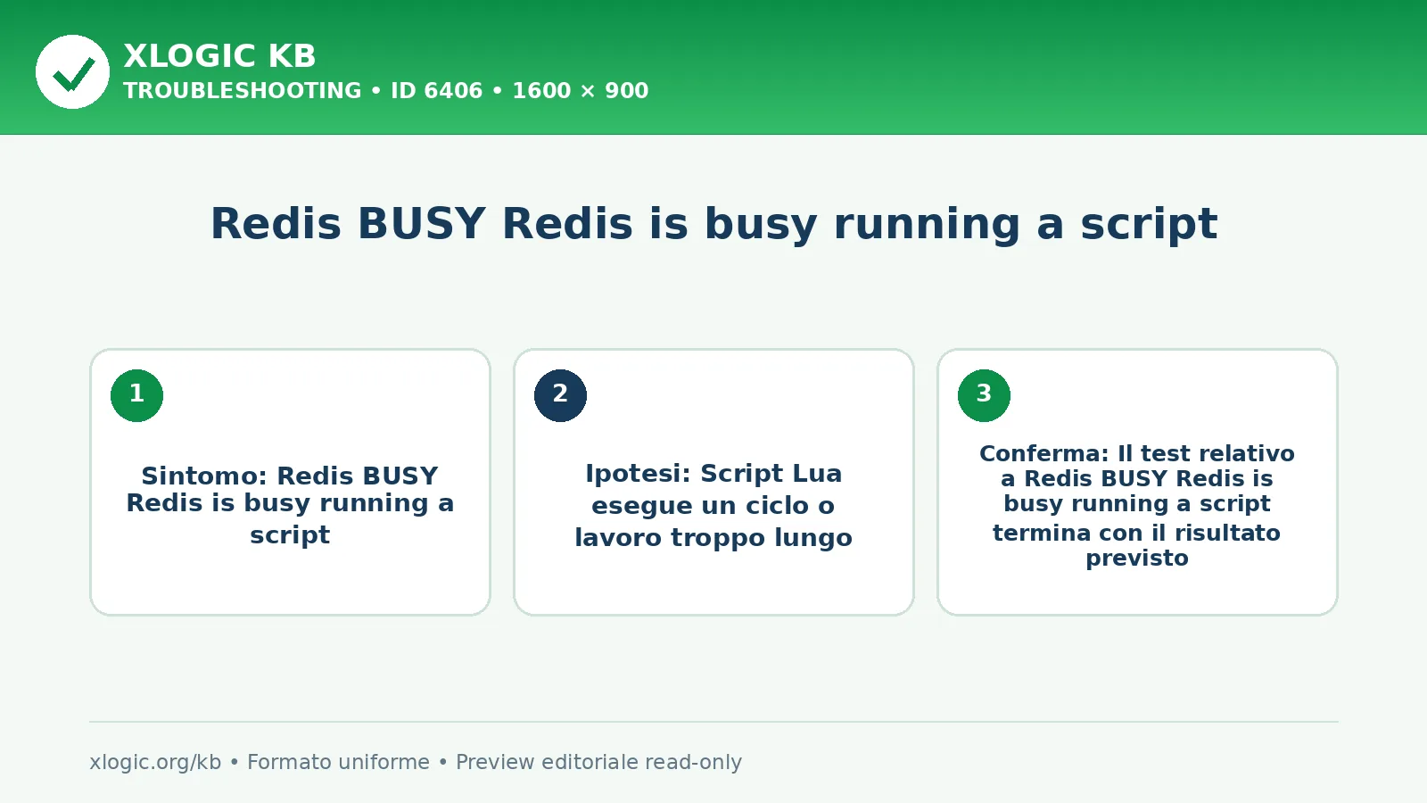 Redis BUSY Redis is busy running a script