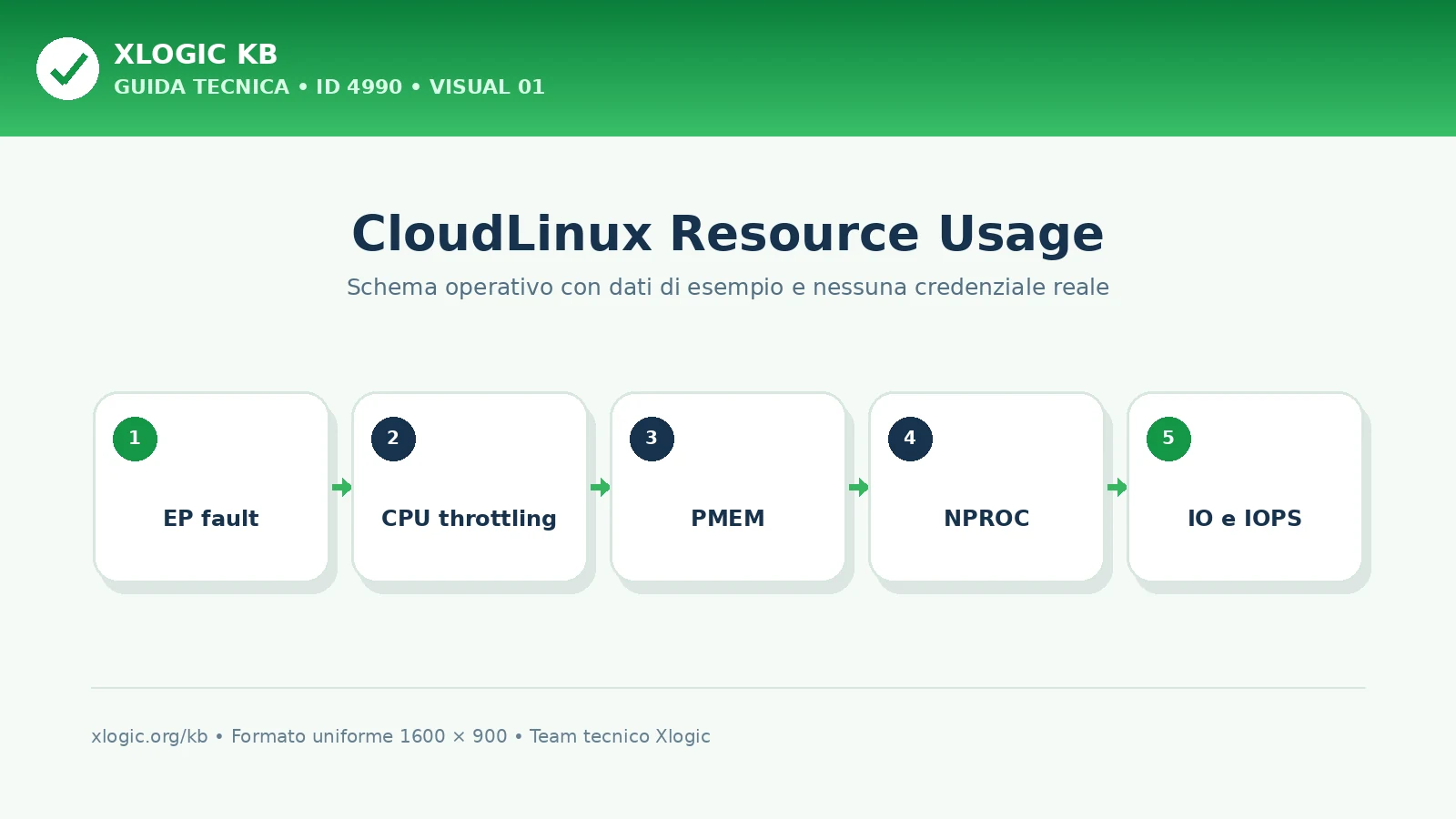 Fault di entry process nel pannello Resource Usage CloudLinux