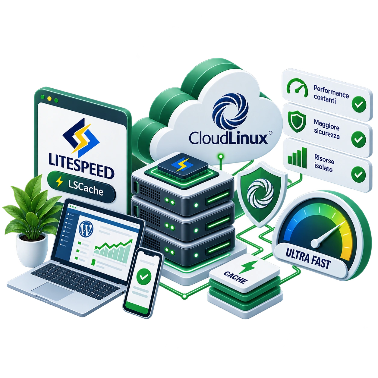 LiteSpeed - CloudLinux 2 LiteSpeed CloudLinux LSCache hosting Xlogic