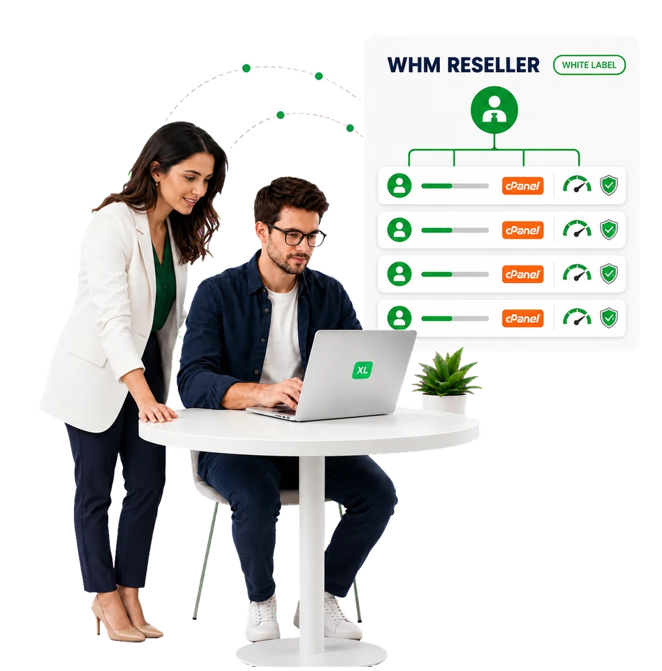 Due professionisti gestiscono account cPanel con WHM Reseller White Label